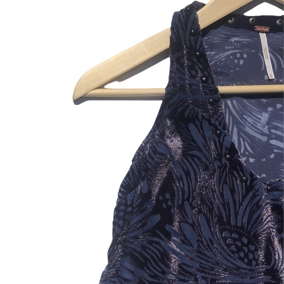 Free People Ellie Burnout Velvet Mini Swing Dress - Picture 8 of 11